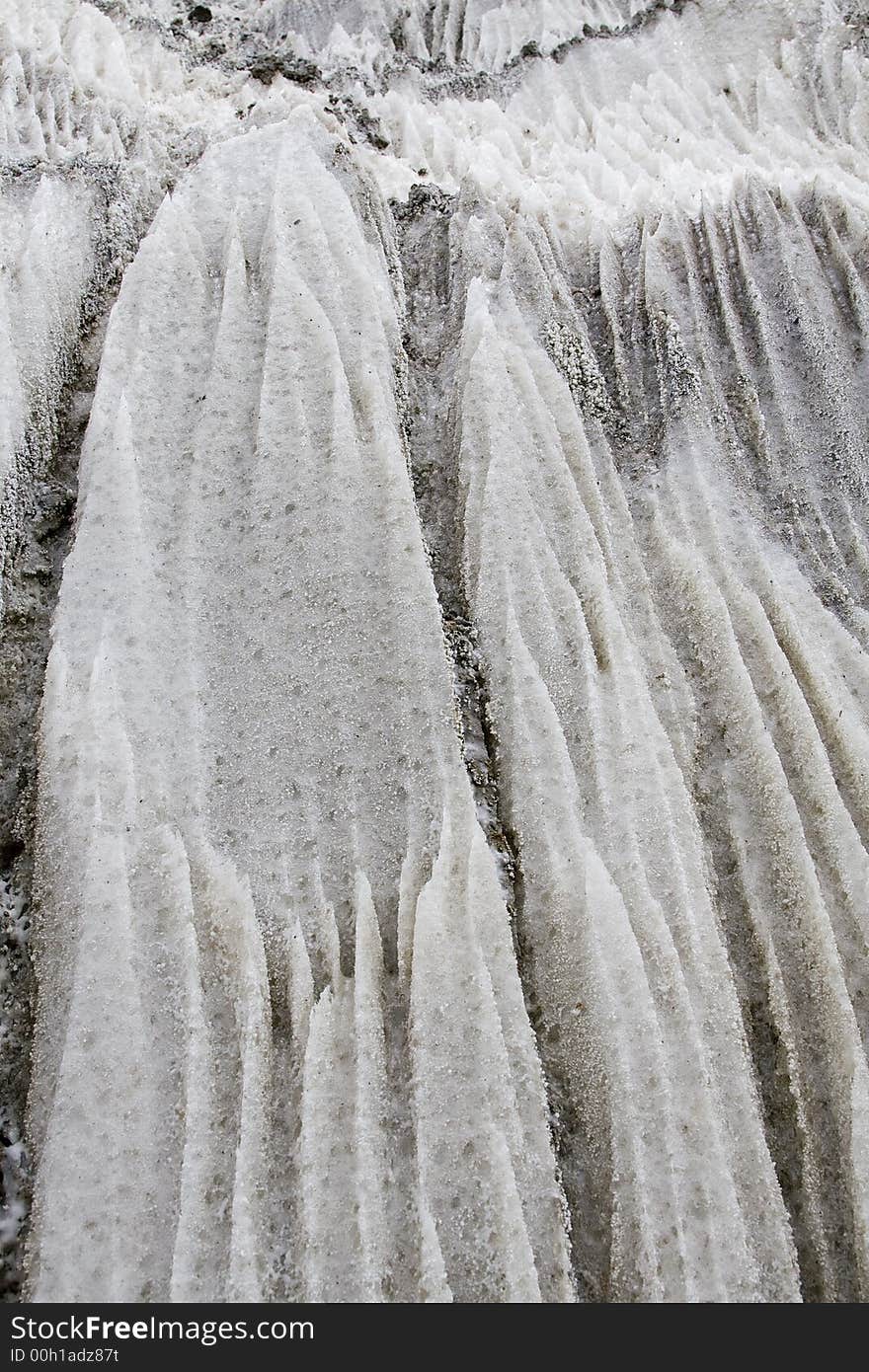 Eroded Salt stone on a mountain in Transylvania