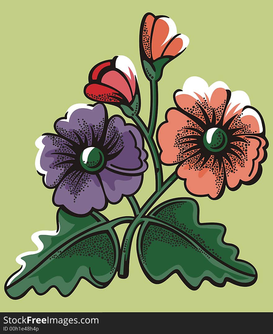 Flower illustration series