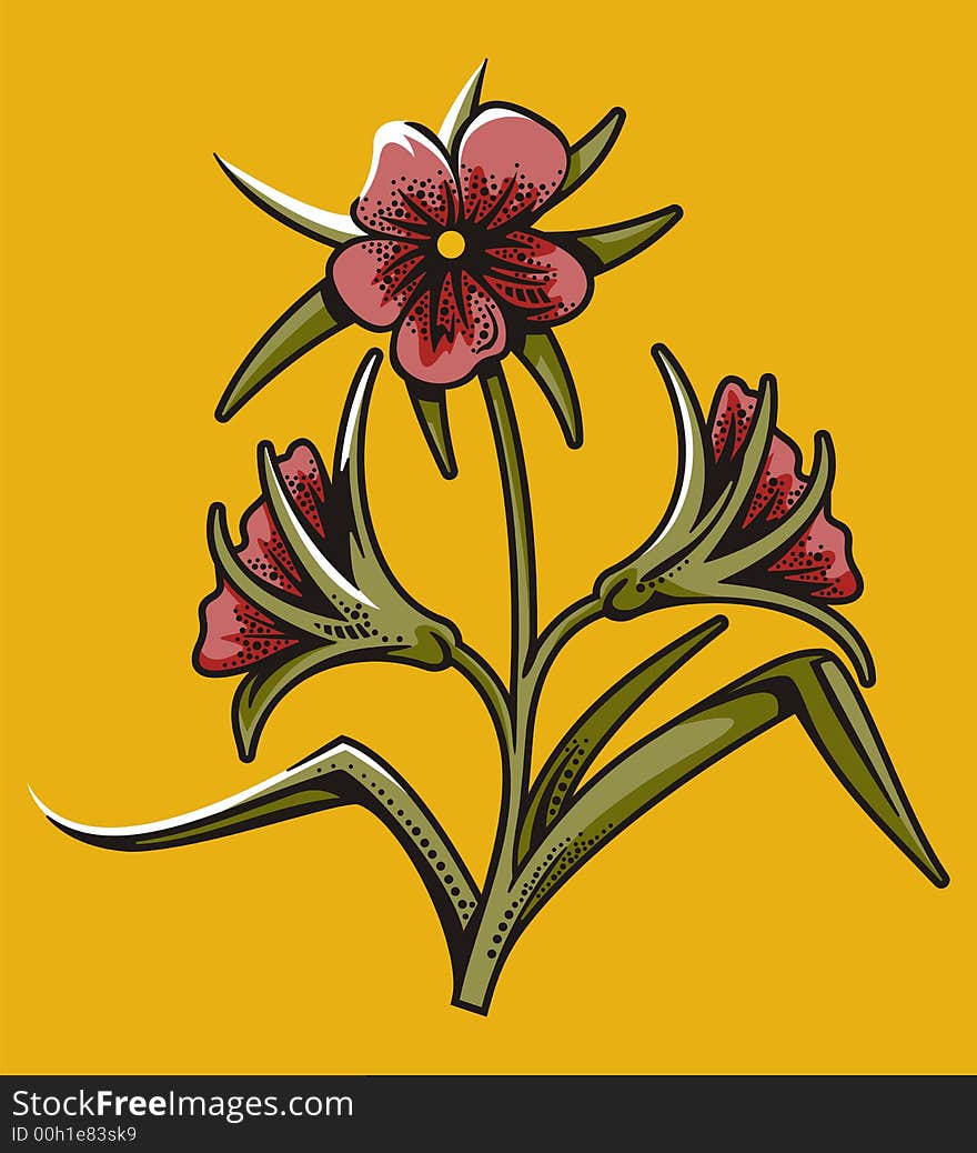 Flower illustration series