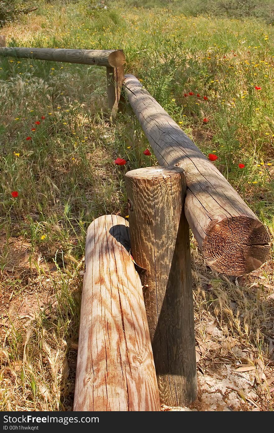 Timbered Fence.