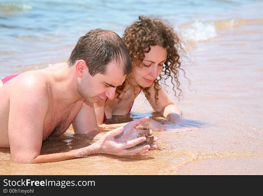 Couple on a beach