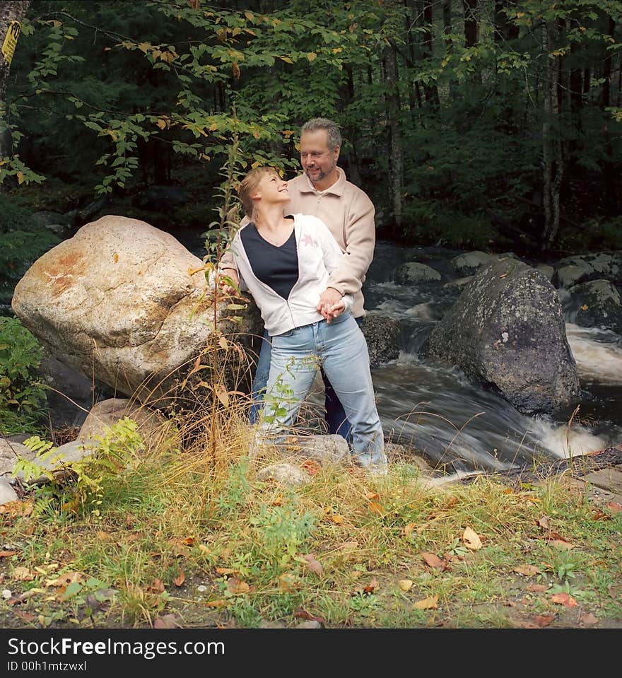 A couple from Upstate New York Lovingly Holding and Gazing. A couple from Upstate New York Lovingly Holding and Gazing