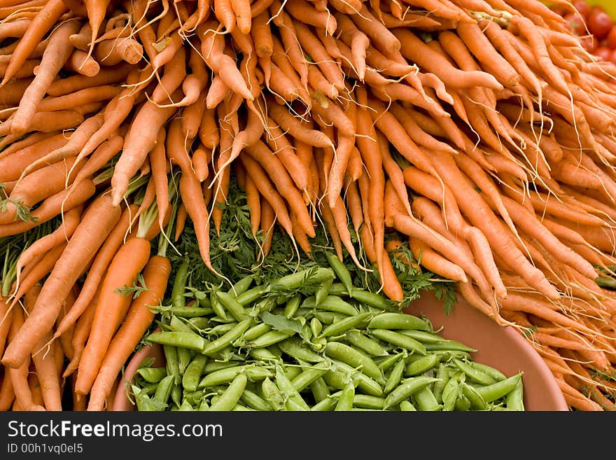 Carrots and Snap Peas