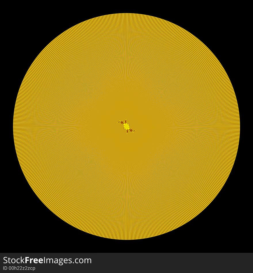 Golden mandala over black background. Golden mandala over black background