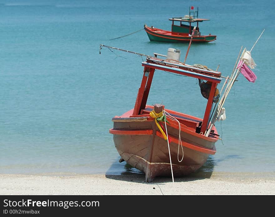 Two small fishing boats