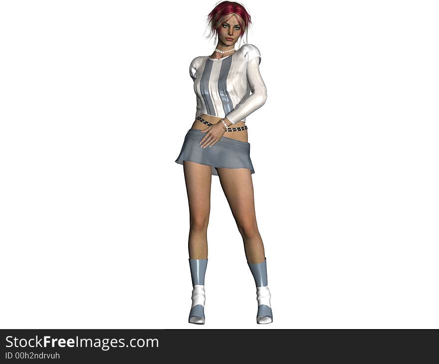 3D HD Female Rendering