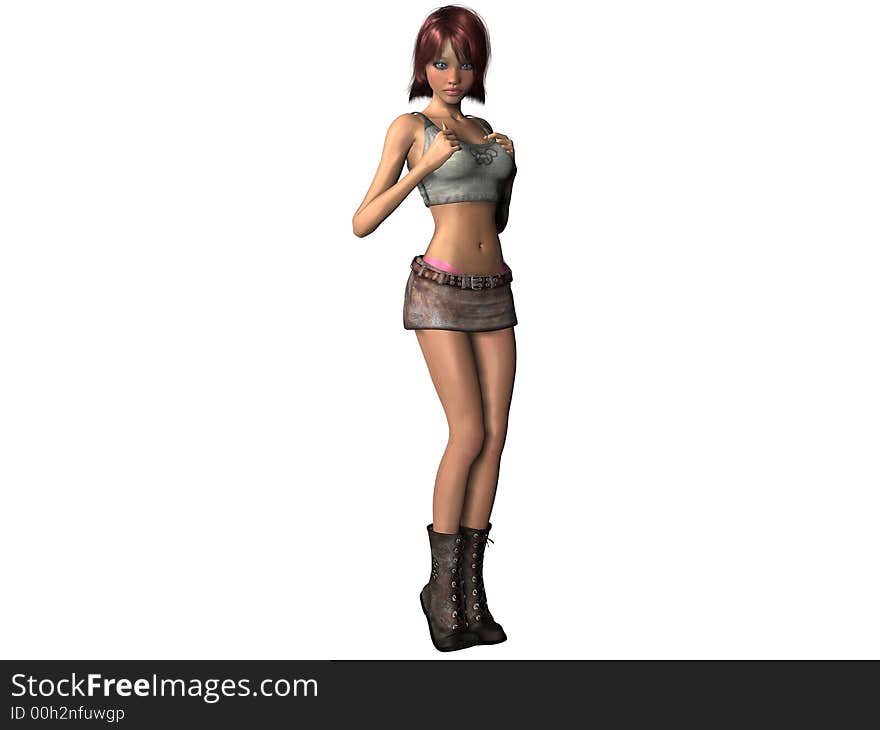 3D HD Female Rendering