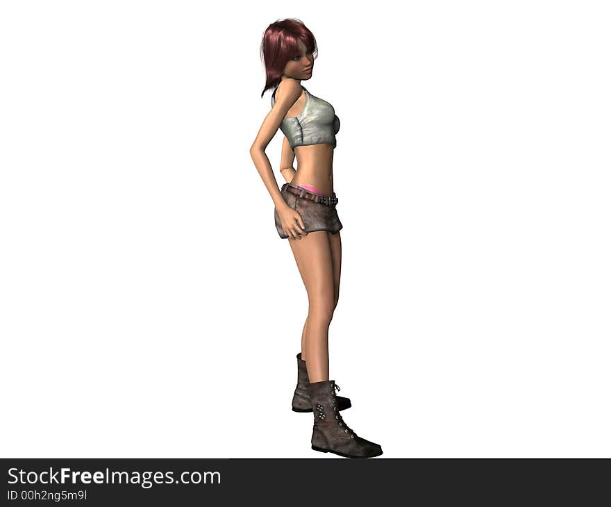 3D HD Female Rendering