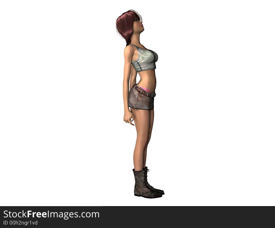 3D HD Female Rendering