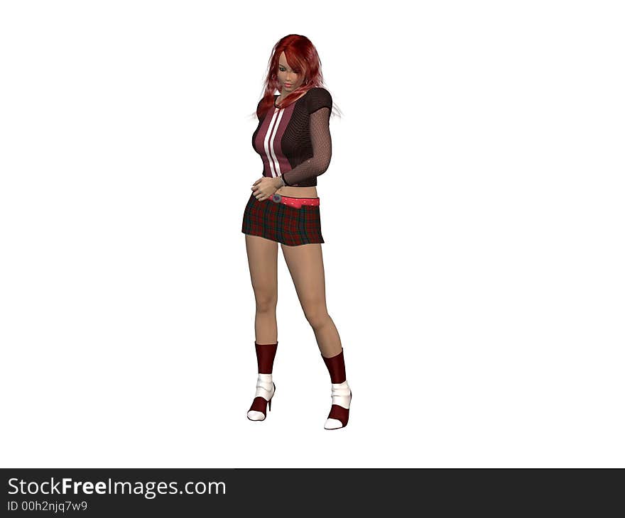 3D HD Female Rendering