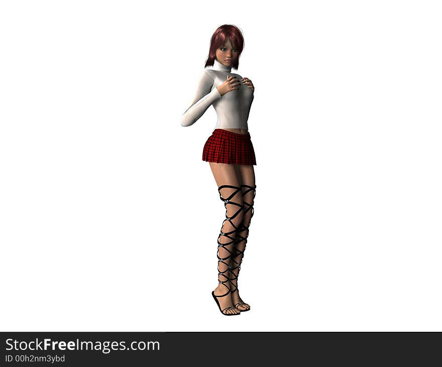 3D HD Female Rendering