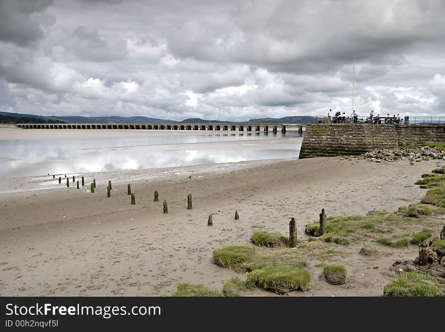 Arnside pier and shore