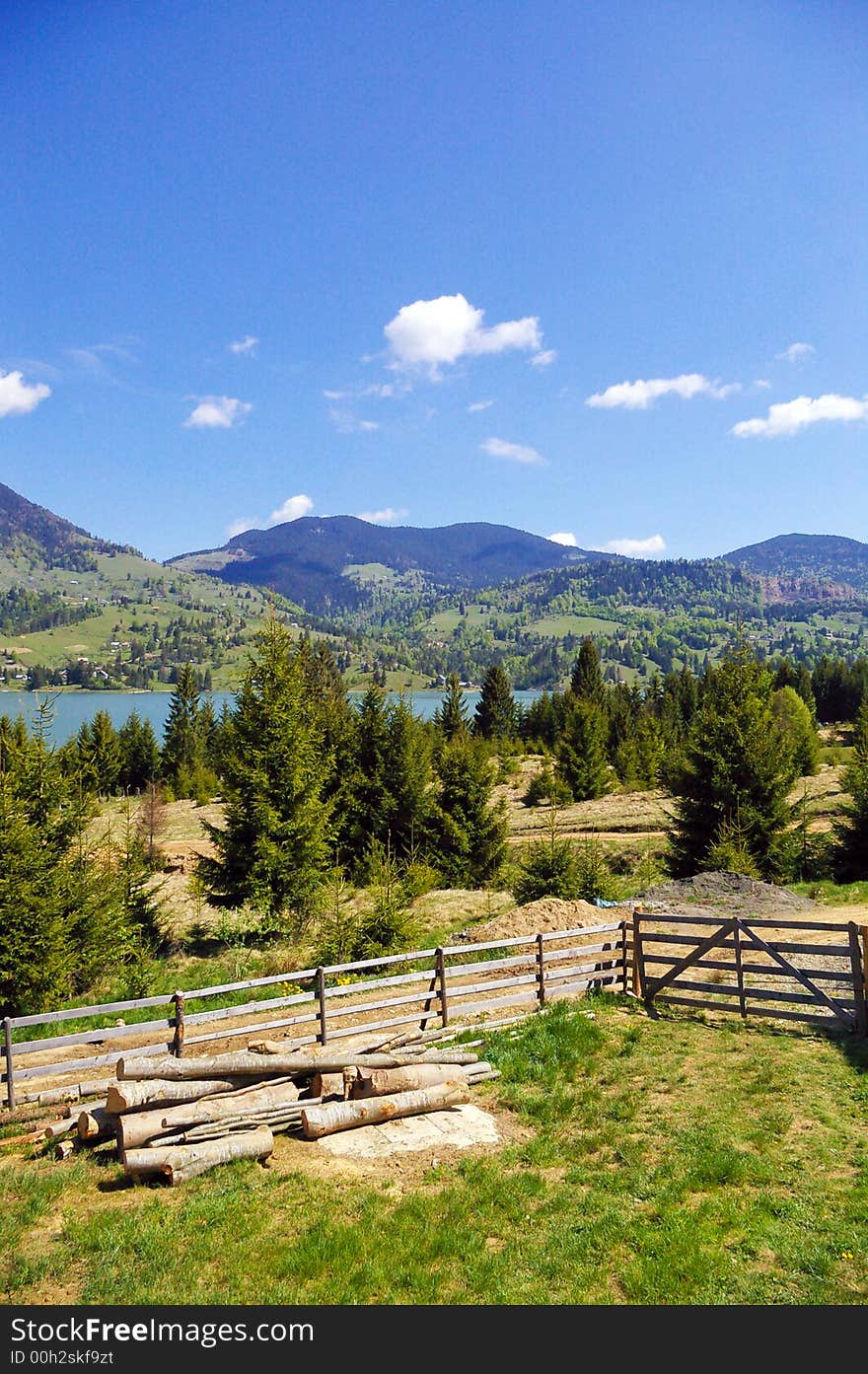 Beautiful rural mountain image and blue sky. Beautiful rural mountain image and blue sky