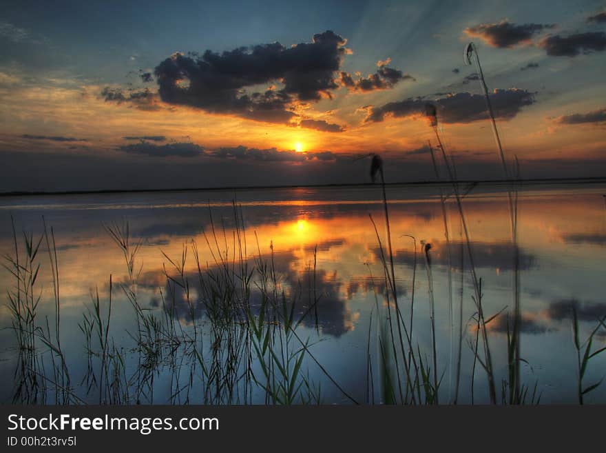 Evening At A Lake