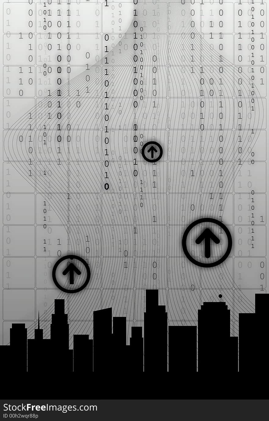 Abstract modern graphic  binary code. Abstract modern graphic  binary code