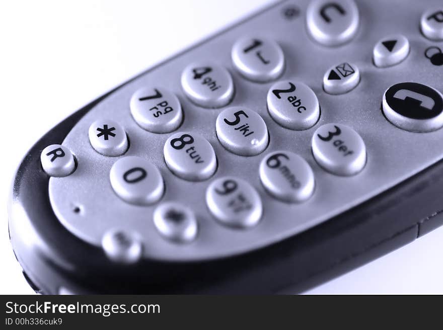 Macro shot of Cell phone buttons