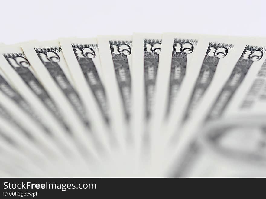 A close up of a bunch of 5 dollar bills, good background,. A close up of a bunch of 5 dollar bills, good background,