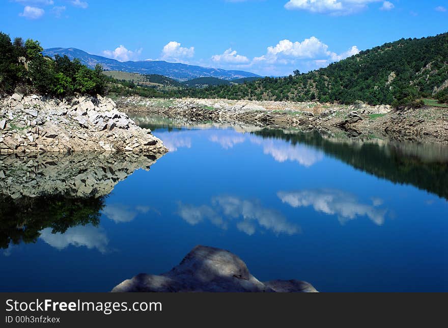 The lake called kalimanci, near the town makedonska Kamenica, in east Macedonia. The lake called kalimanci, near the town makedonska Kamenica, in east Macedonia.