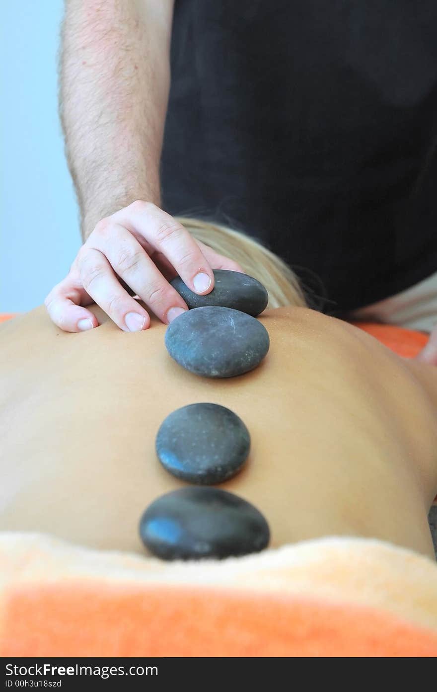 Hot stones massage