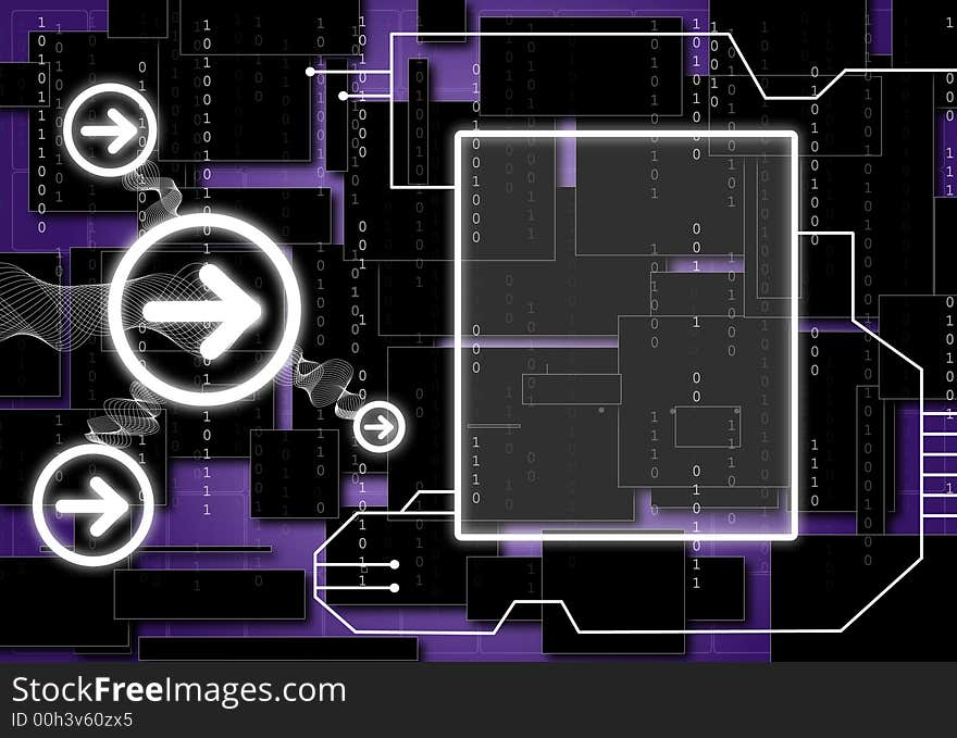 Abstract modern graphic binary code. Abstract modern graphic binary code