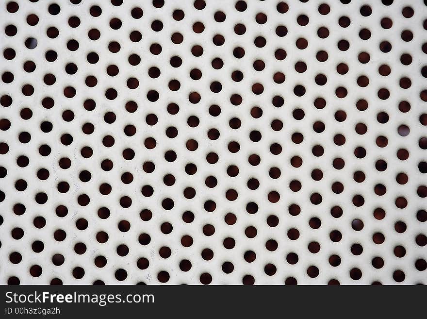 Close up of white expanded steel background. Close up of white expanded steel background