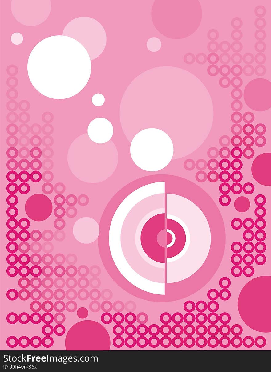 Abstract circle background in purple, rose and white colors. Abstract circle background in purple, rose and white colors.