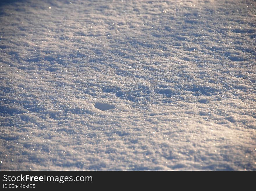 Snow in closeup background or texture. Snow in closeup background or texture