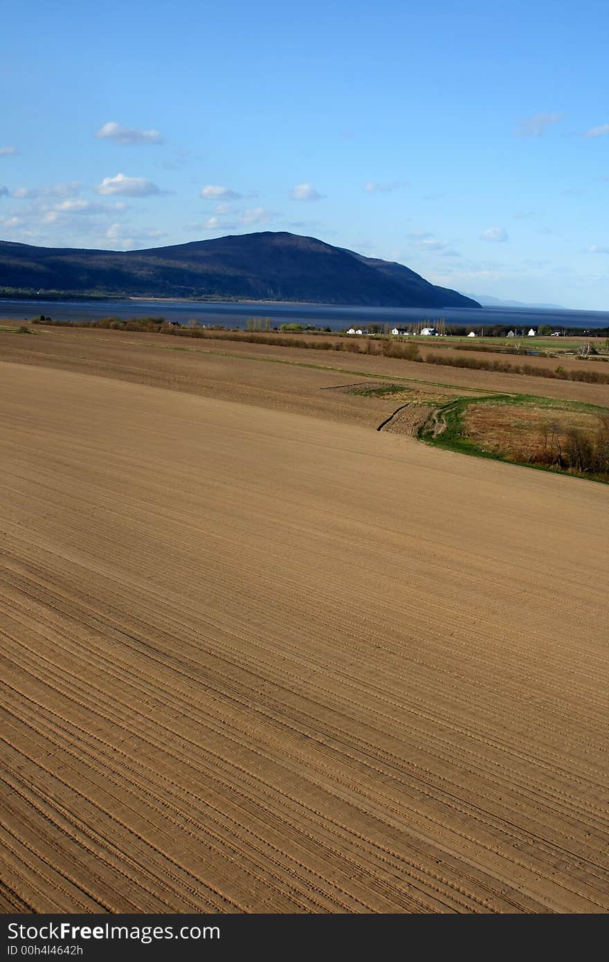 Spacious ploughed land