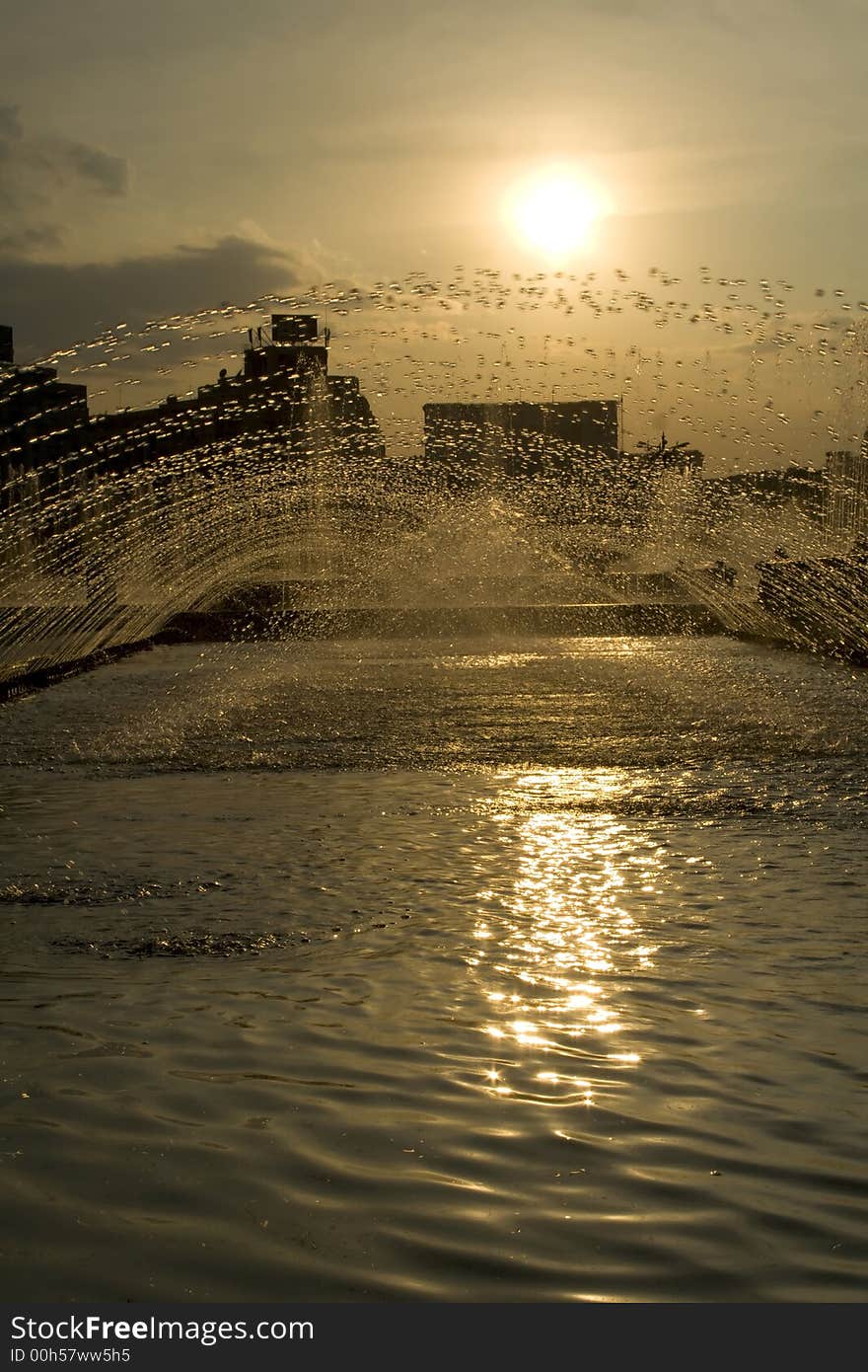 Water-drops from a artesian well