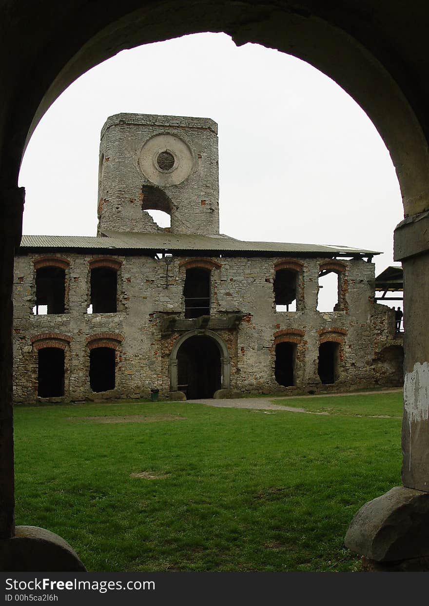 Old castle. old ruins. background