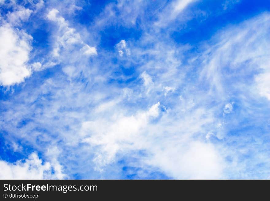 Clouds conglomeration in the blue sky. Clouds conglomeration in the blue sky