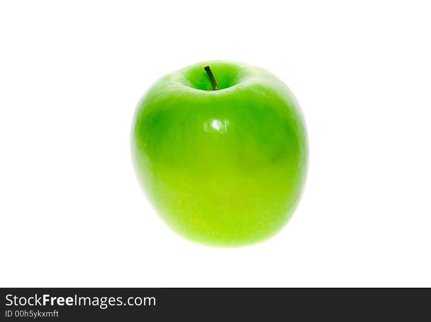 Green apple isolated on white background