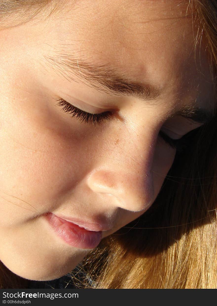 Young Girl Close up