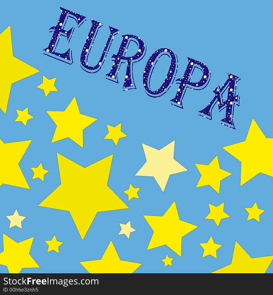 Graphic illustration, sign of the european nationality . Graphic illustration, sign of the european nationality .