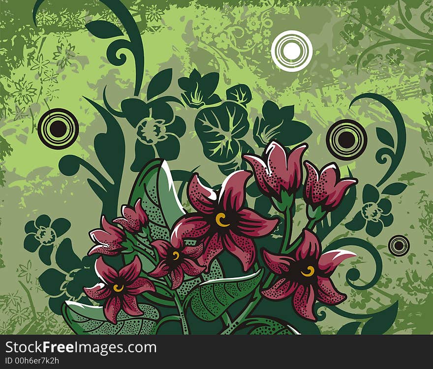 Floral background series