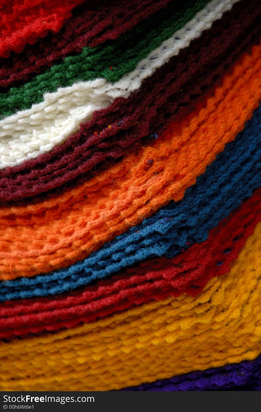 A Close Up Abstract Shot of Folded Woollens. A Close Up Abstract Shot of Folded Woollens