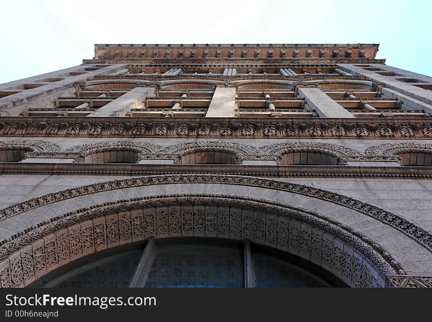 Unique old ornate building in downtown boston. Unique old ornate building in downtown boston