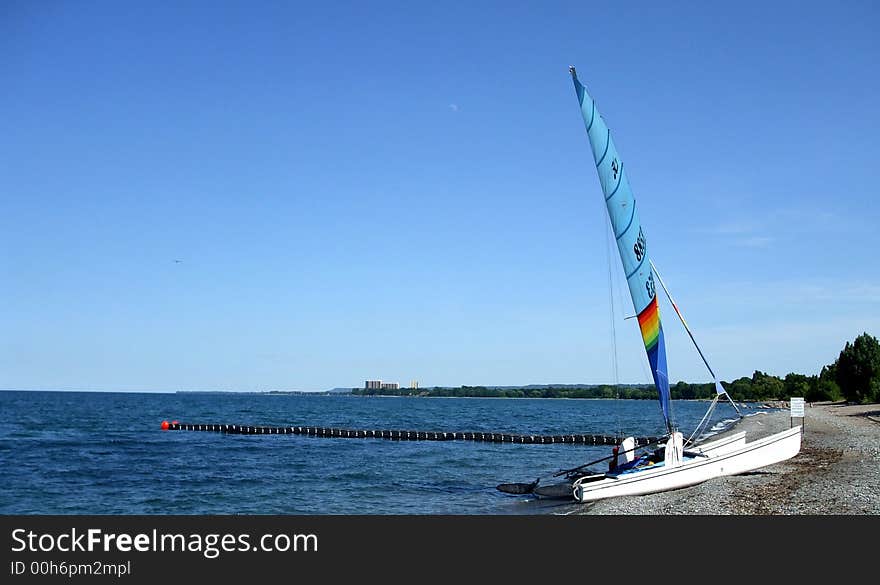 Beached Sailboat