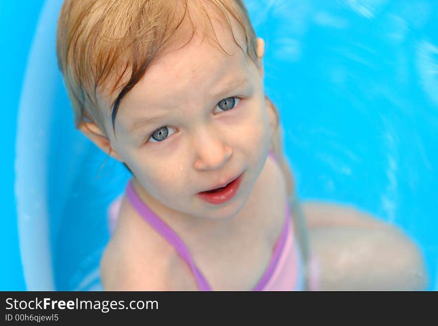 Little Girl in Pool