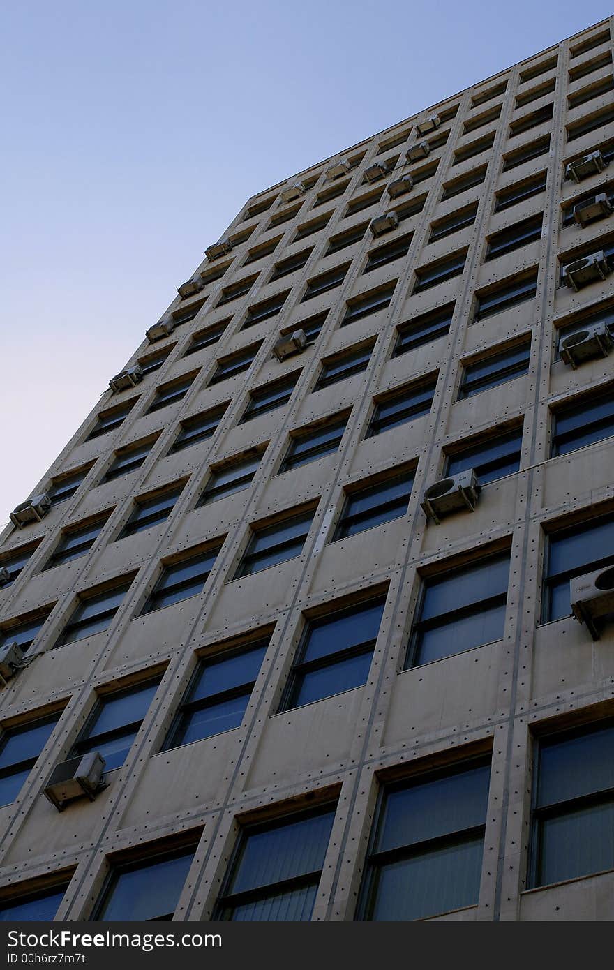 Photo of buisiness building windows. Photo of buisiness building windows