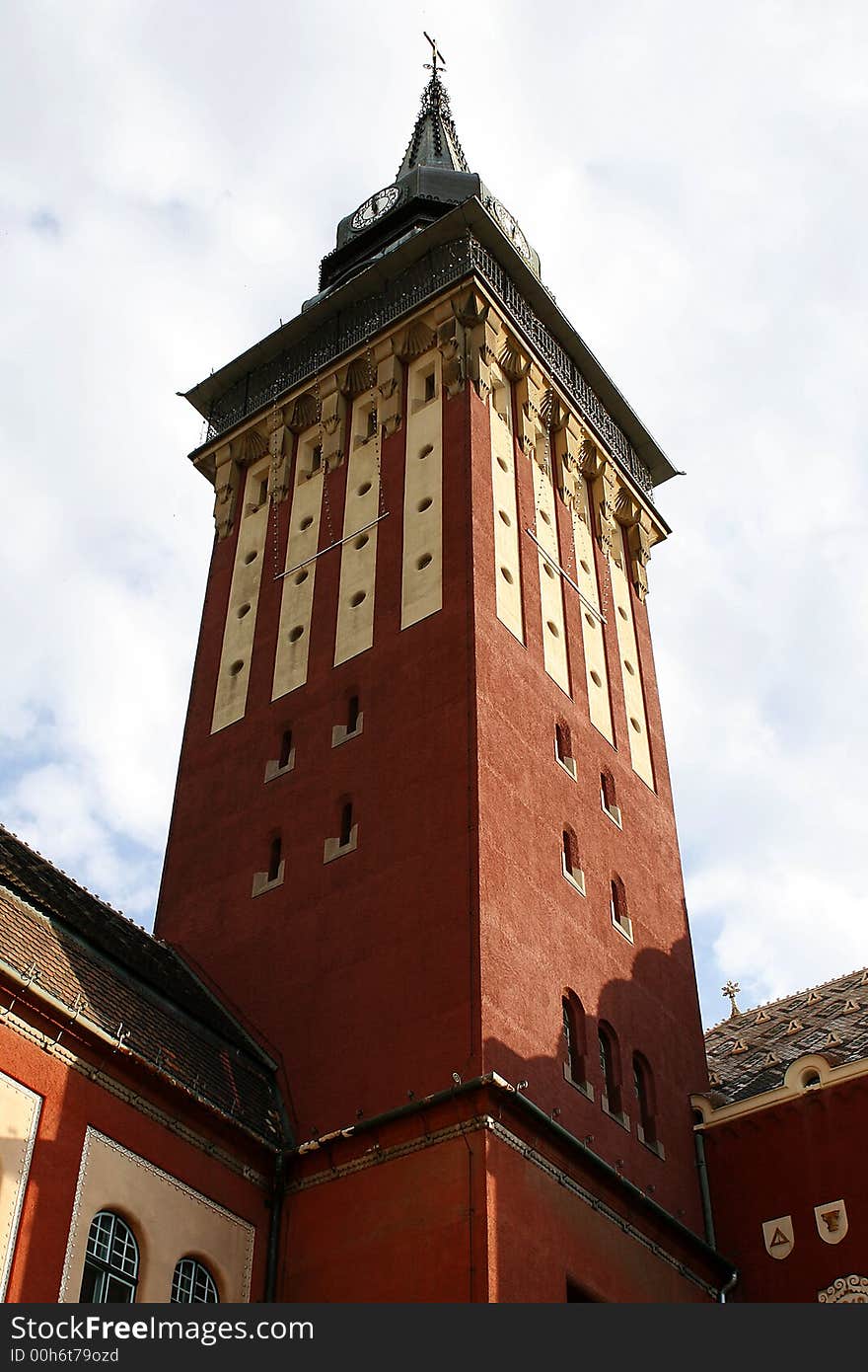 Photo of church tower in subotica