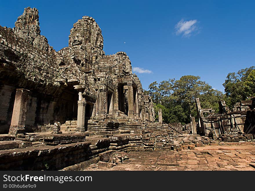 Face Towers in Bayon, Angkor Thom, Siem Reap Cambodia. Face Towers in Bayon, Angkor Thom, Siem Reap Cambodia