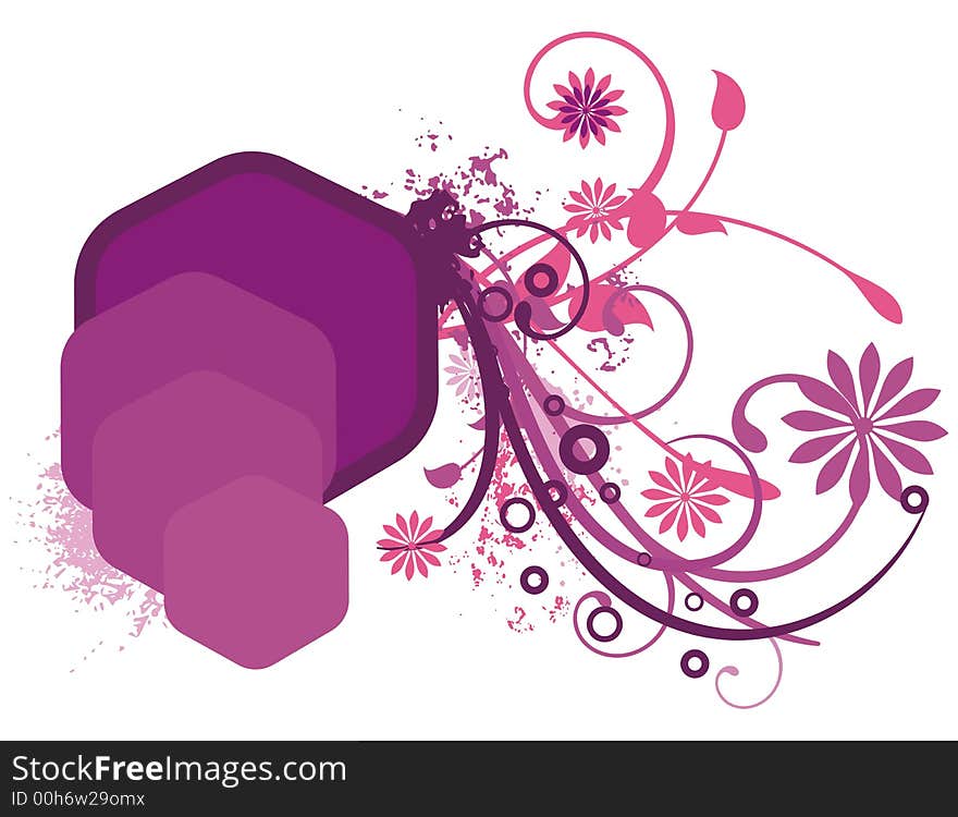 Colored Floral Background