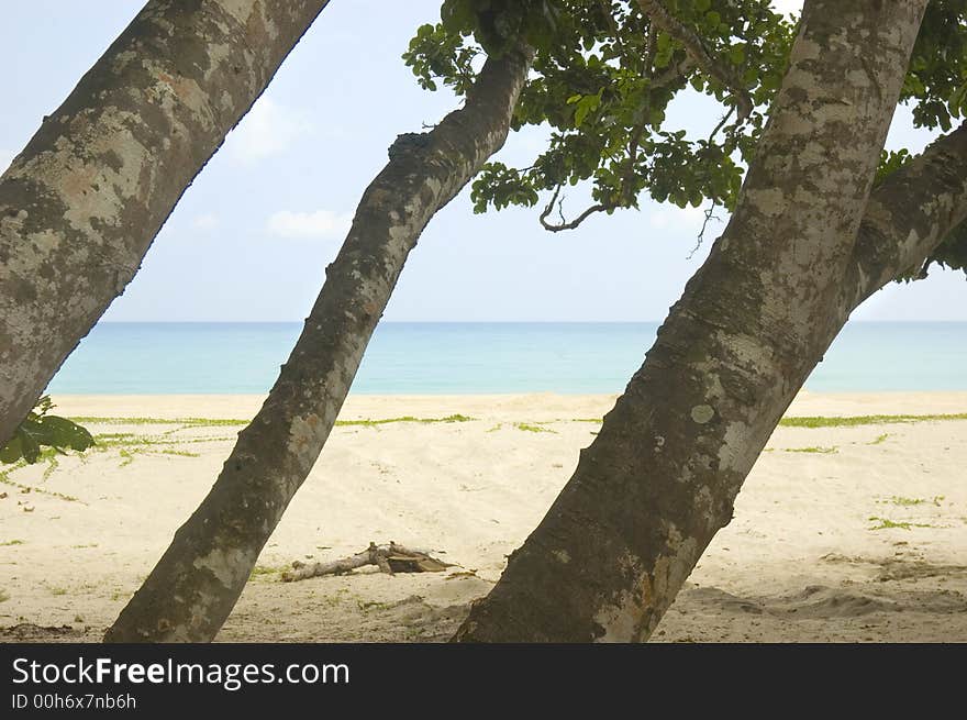 Unspoilt beach in Aurora Province, Philippines. Unspoilt beach in Aurora Province, Philippines