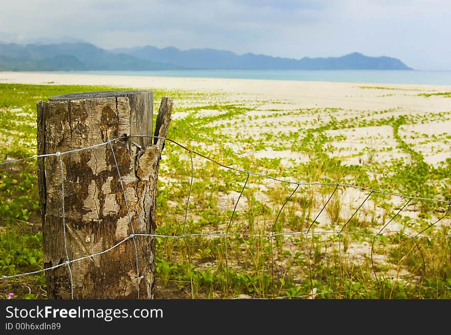 Unspoilt beach in Aurora Province, Philippines. Unspoilt beach in Aurora Province, Philippines