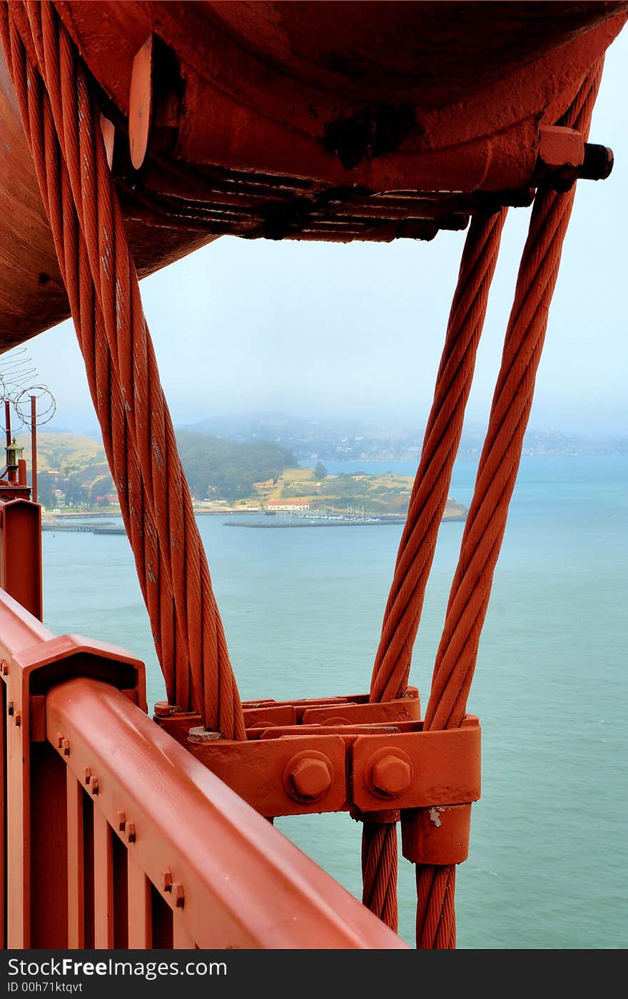 View from the Golden Gate Bridge in San Francisc