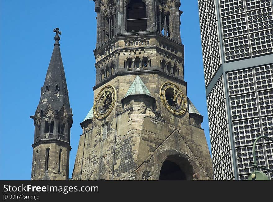 Kaiser Wilhelm Memorial Church in Berlin, germany.