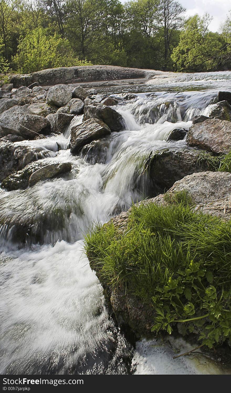 Waterfall in Ukrainian mountians are fantastic