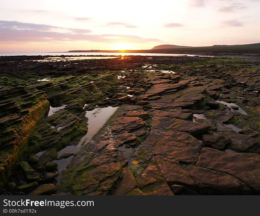 Sunset 3 on Orney, Scotland