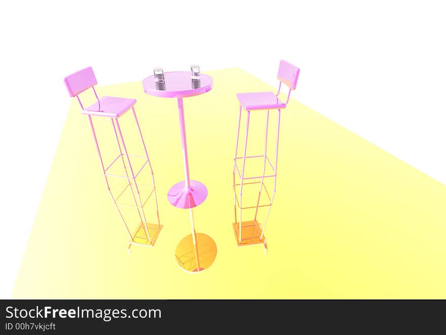 Chairs and table